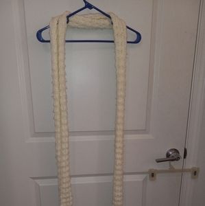 White women's winter scarf